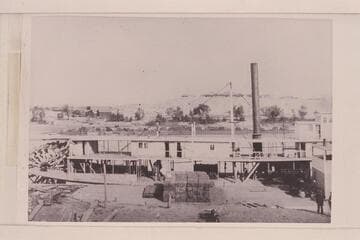 Probably "Cochan" at the wharf. Fort Yuma in background