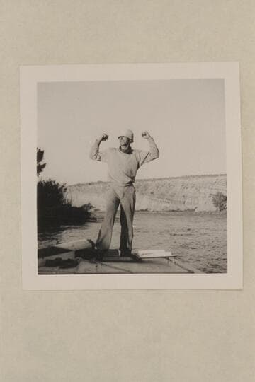 Al Milotte shows his strength. Upper Green River