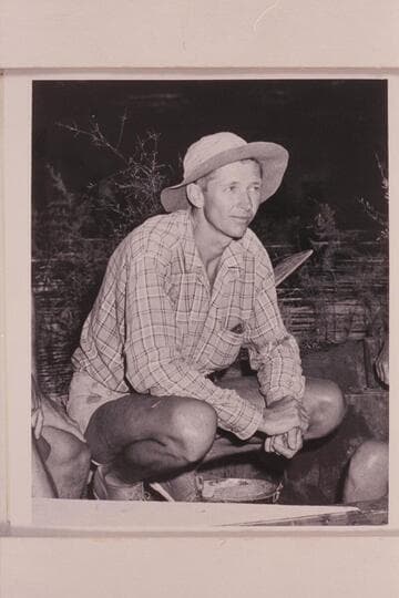 Pat Reilly at end of his first traverse of Grand Canyon. Reilly was boatman for Norman Nevills on Nevills' last run