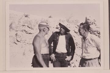 Dock Marston; Bill Belknap; Chuck Richey. Sandy Point on Lake Mead
