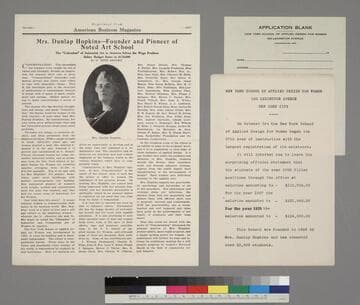 Mrs. Dunlap Hopkins- Founder and Pioneer of Noted Art School