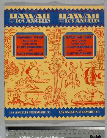 Hawaiian scenes : also views taken aboard S.S. City of Honolulu and S.S. City of Los Angeles