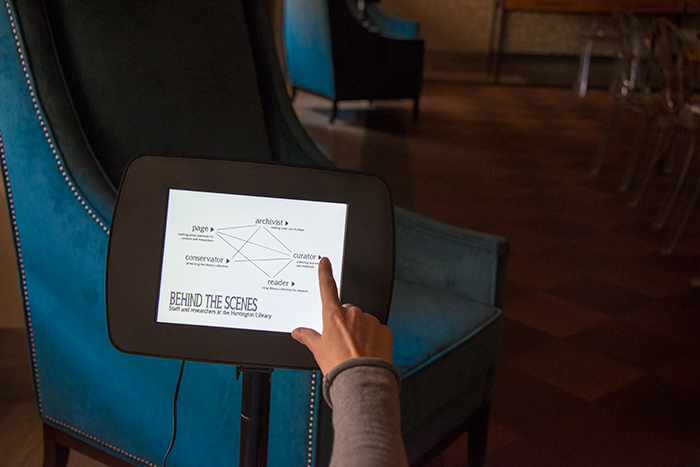 The five videos can be viewed on iPads in "The Library Today," an education display in the room adjacent to “Remarkable Works, Remarkable Times.”