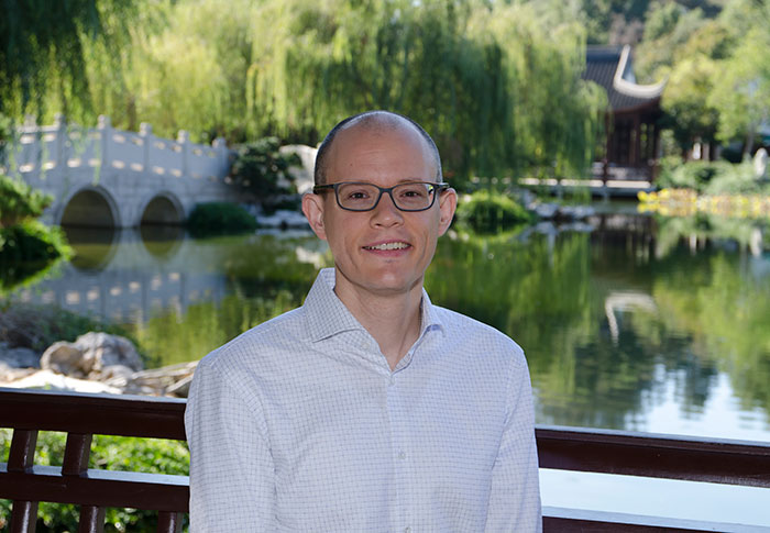 Phillip E. Bloom is the June and Simon K.C. Li Curator of the Chinese Garden and Director of the Center for East Asian Garden Studies at The Huntington. Photo by Lisa Blackburn.